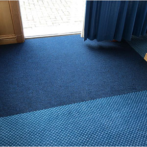 Entrance Matting joined to customers own carpet - Gillingham, Kent