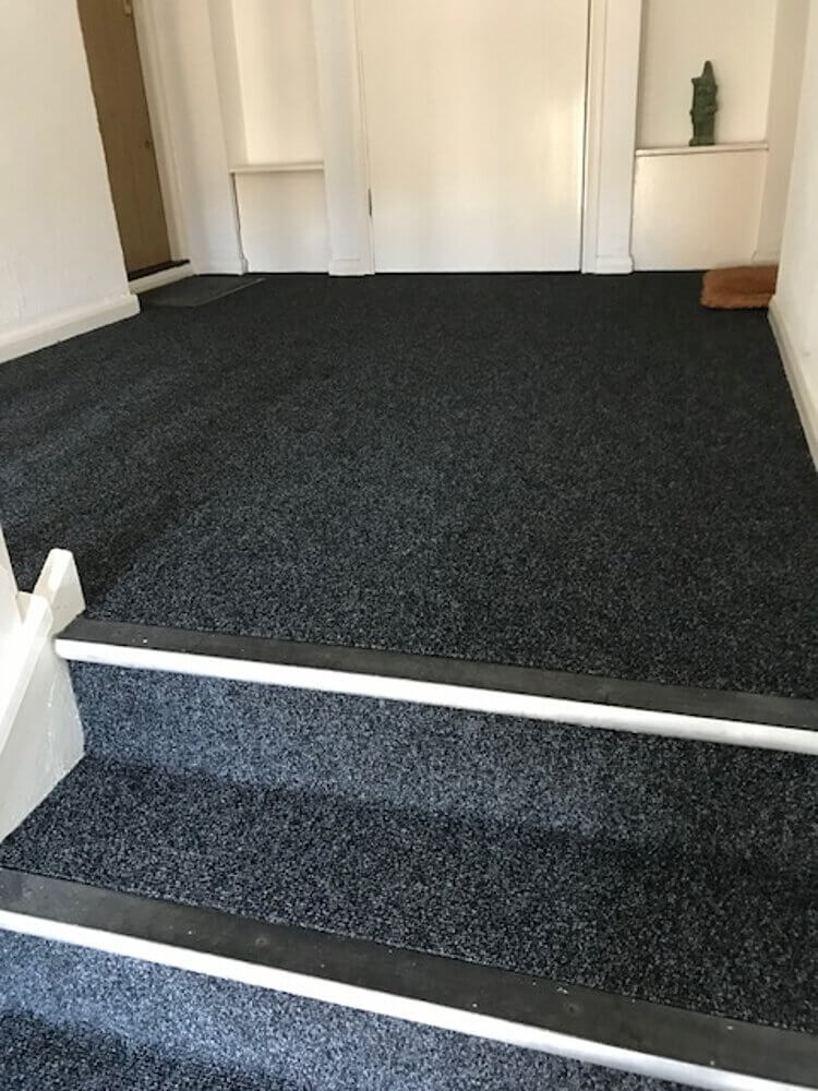Communal hall carpet installed by Easifit Carpets