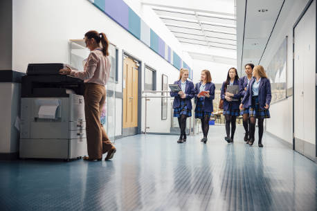 non-slip-flooring-in-school-corridor