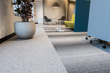 Office floor carpet tiles